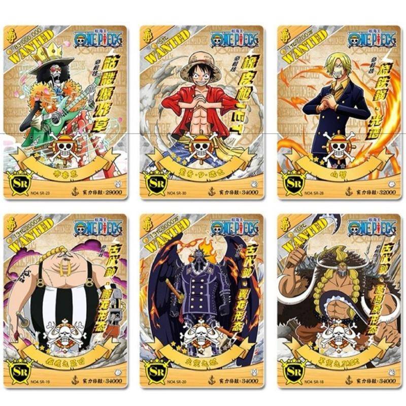 การ์ดเกมการ์ตูน One Piece Fourth Shot SRSSR Luffy Roger แบบครบชุด