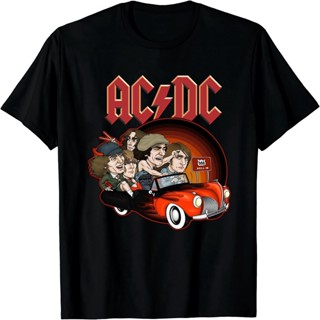 เสื้อยืดแขนสั้นเสื้อวงร็อค ACDC เอซีดีซี เสื้อวง เสื้อยืดเอซีดีซี เสื้อวินเทจS-5XL