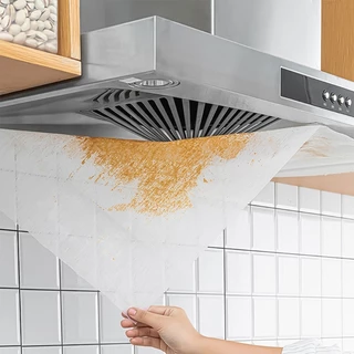 Range Hood Filter Covers Cooking Oil Strainer Anti-Oil Grease Filter Paper