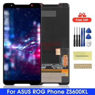 อะไหล่หน้าจอสัมผัสดิจิทัล LCD 6.0 นิ้ว แบบเปลี่ยน สําหรับ ASUS ROG Phone ZS600KL Z01QD ASUS ZS600KL