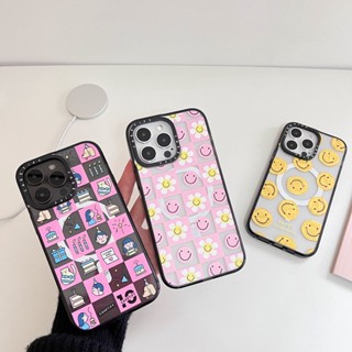 【หน้ายิ้ม ลายตารางหมากรุก】เคสโทรศัพท์มือถืออะคริลิค คุณภาพสูง สําหรับ iPhone 14 Pro max 13 13 Pro max 11 Pro max 14 14Pro 12 12Pro 12 Pro max 13Pro