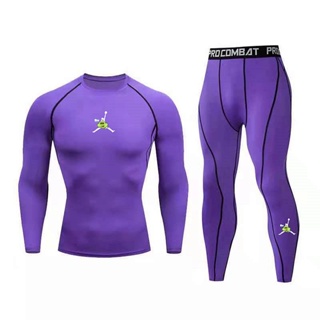 Seven Colors Basketball Running Training Fitness Suit Mens Yoga Clothes Womens High Elastic Quick-Drying Training Wear Tights Long Sleeve npWR