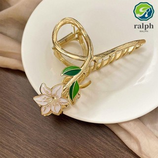 Ralph กิ๊บติดผมหางม้า ขนาดใหญ่ ลายดอกไม้ แฟชั่นสําหรับผู้หญิง