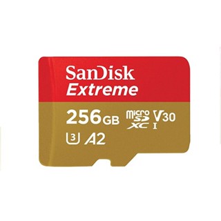 Sandisk 256 GB Extreme MicroSD เมมโมรี่ รับประกันตลอดอายุการใช้งาน