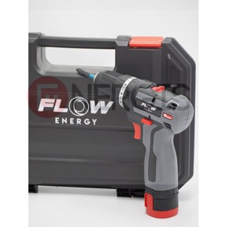 สว่านไร้สาย Brushless FLOW รุ่น FD-3 ขนาด 12 V / FLOW ENERGY FD-3 / ใช้สำหรับ เจาะปูน ไม้ เหล็ก มีโหมดกระแทก / FLOW ENER