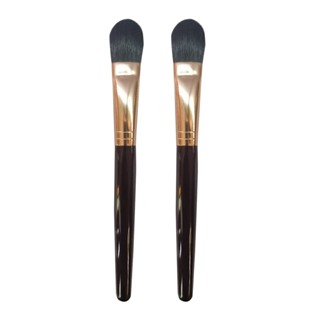 2pcs Home Gift Professional Lightweight Multifunctional Concealer Loose Powder For Liquid Makeup Foundation Brush