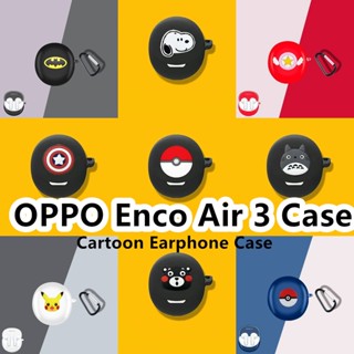 【ของแท้】เคสหูฟัง แบบนิ่ม ลายการ์ตูน สีพื้น สําหรับ OPPO Enco Air 3 Enco Air 3