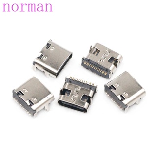 Norman ซ็อกเก็ตแจ็คเชื่อมต่อสายชาร์จ Type-C 16pin Usb-3.1 สําหรับชาร์จโทรศัพท์มือถือ Smt