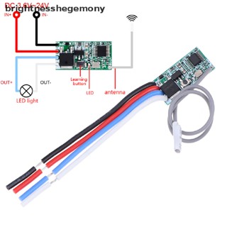 Bgth 433Mhz 1CH RF รีเลย์รับสัญญาณ สวิตช์ไฟ รีโมตคอนโทรล แบบไร้สาย โมดูลไมโครแตกต่างกัน