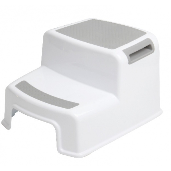 House Shop-เก้าอี้สตูล 2 ชั้น TG59339 สีขาว-เทา