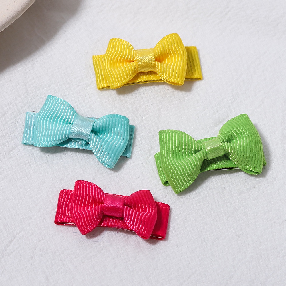 กิ๊บติดผม โบว์ ขนาดเล็ก 1 ชิ้น สําหรับเด็ก เด็กผู้หญิง BB ริบบิ้น Grosgrain ใหม่ เครื่องประดับผม