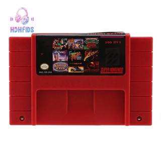 การ์ดเกม 100 in One สีแดง สําหรับ SFC Snes Super Game