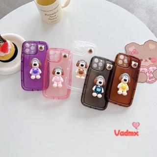 เคสโทรศัพท์มือถือแบบนิ่ม TPU ใส กันกระแทก ลายสุนัขบัดดี้ 3D สําหรับ Xiaomi Mi 13 12 11 Pro 12X 12 11 Lite 5G NE