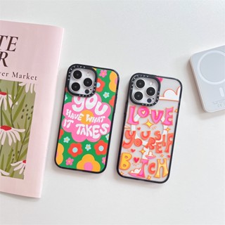 【you Have what it Picks Love yourself】เคสโทรศัพท์มือถือ อะคริลิค แม่เหล็ก ลายตัวอักษร แกะสลัก แฟชั่น สําหรับ iPhone 14 Pro MAX 11 12 13 Pro MAX 14 Plus