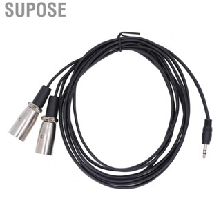 Supose 3.5mm Male To Dual XLR Male Cable Male To Dual XLR Male Cable 10 Feet for Microphone for DVD