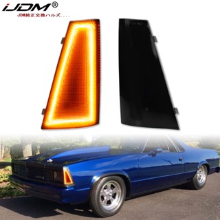 Ijdm ไฟเลี้ยว LED สีเหลืองอําพัน สําหรับติดมุมรถยนต์ 1980-1981 Chevrolet Malibu El Camino