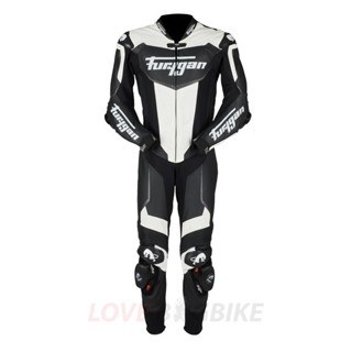 FURYGAN RACING SUITS OVERTAKE BLACK/WHITE