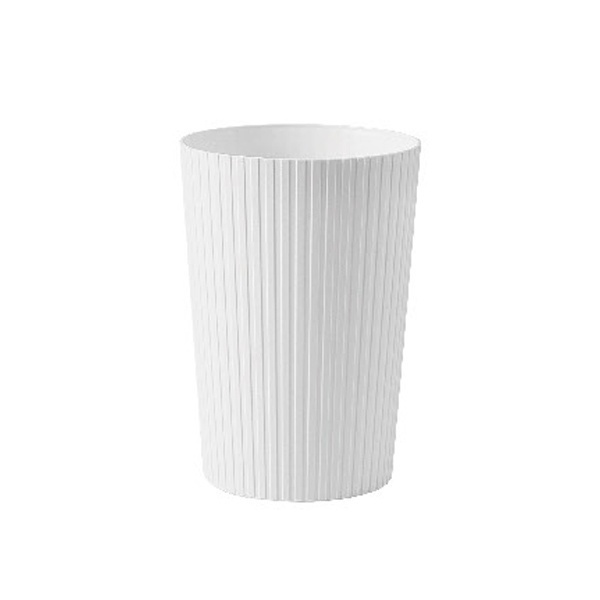 shophome468-ICLEAN ถังขยะไม่มีฝาทรงกลม 6 ลิตร รุ่น 917156 ขนาด 19.5×19.5×28 ซม. สีขาว รับประกันของเเท้