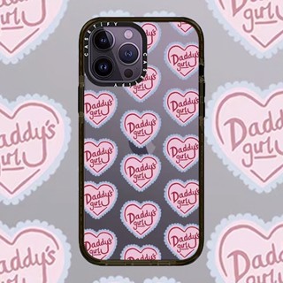 Casetify เคสโทรศัพท์มือถือ ลายหัวใจ สีชมพู สําหรับ iPhone 14 14 ProMax 13 Pro 12 Pro