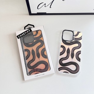 【Double Snake】casetify ฟิล์มอะคริลิค กันตก ลายดาว หลากสี สําหรับ iPhone 14 Pro Max 14 13Pro Max 12 XR X XS Max 13 11 Promax 14plus 14Pro