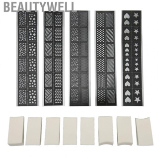 Beautywell Nails Soft Sponges  Nail Art Printing Template DIY  for Salon