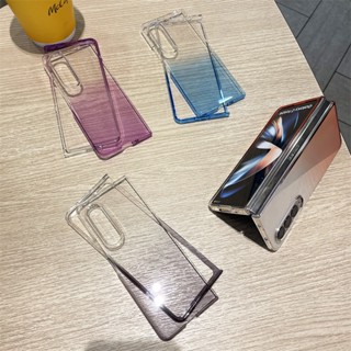 เคสโทรศัพท์มือถือ PC ใส กันกระแทก สําหรับ Samsung Galaxy Z Fold4 Z Fold4