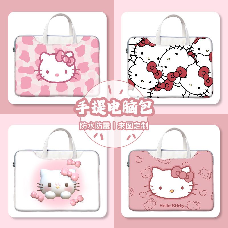 กระเป๋าใส่แล็ปท็อป คอมพิวเตอร์ ลาย Hello Kitty แบบพกพา สําหรับ Apple Lenovo Xiaomi Asus