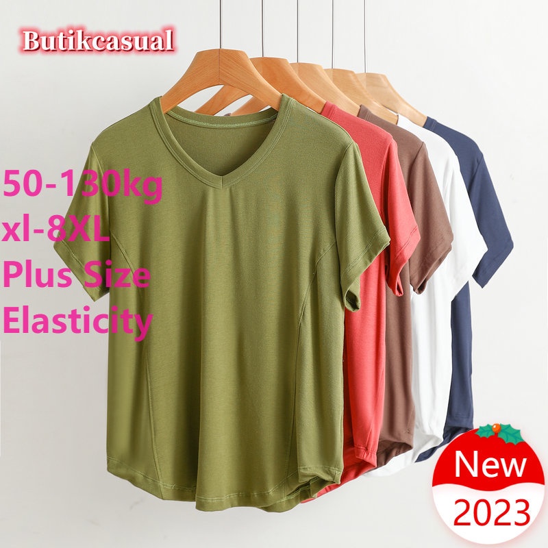 ผู้หญิงขนาดบวกคอวีเสื้อยืดแขนสั้นกิริยาผ้าฝ้ายด้านบน 2024 ฤดูร้อนท็อปส์ธรรมดาหลวมบางเสื้อยืดผู้หญิงเสื้อยืดลําลองเสื้อ