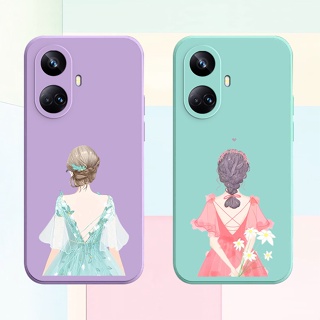 เคสโทรศัพท์มือถือ ซิลิโคนนิ่ม สีพื้น สําหรับ Realme 10 Pro+ 5G 10 Pro+ 10Pro+ 5G