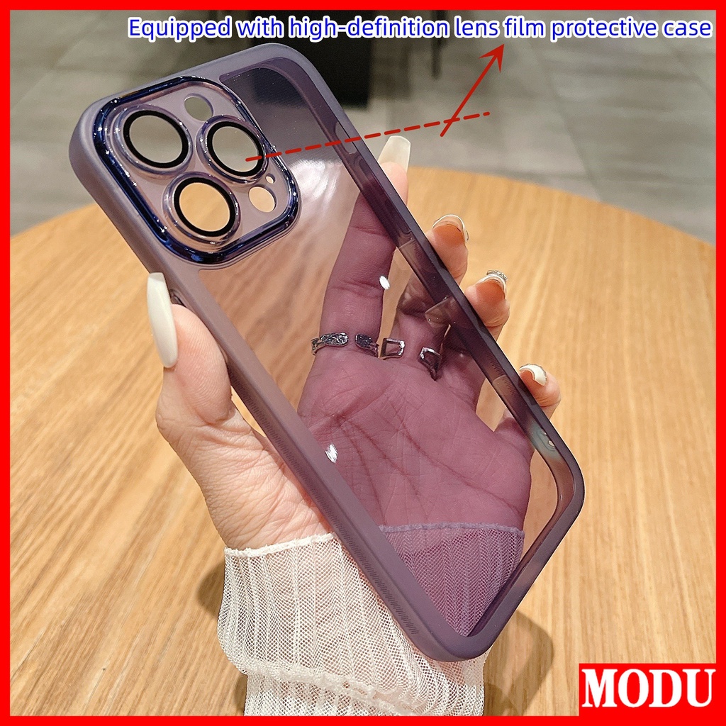 เคสโทรศัพท์มือถืออะคริลิค TPU ใส แบบนิ่ม กันกระแทก สีฟ้า หรูหรา สําหรับ Samsung Galaxy A54 A04E A34 A14 A02S A03S A10S A20S A50S A30S A50 A24 S23 Plus ULTRA