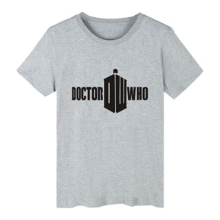 เสื้อยืดแขนสั้น ผ้าฝ้าย พิมพ์ลาย Alimoo DOCTOR WHO สไตล์ฮิปฮอป สําหรับผู้ชาย 909905