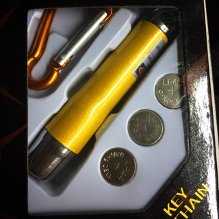 ไฟฉาย เลเซอร์แมว ไฟฉาย + เลเซอร์ จุดสีแดง แถมถ่าน+พวงกุญแจ ของเล่นแมว LED LASER LIGHT