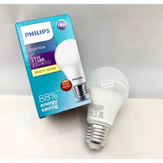 Lighting หลอด LED หลอดไฟ ฟิลิปส์ Philips Essential LED Bulb 11W เอสเซนเชียล รุ่นประหยัด