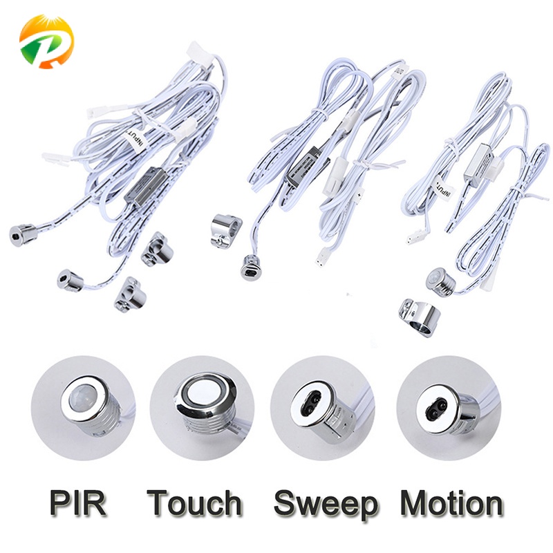 สวิตช์เซ็นเซอร์สัมผัส สวิตช์กวาดมือ 5A 12V-24V IR Motion Sensor Hand Wave Scan สมาร์ท LED ตู้เสื้อผ้าตู้ไฟ/โคมไฟตู้เสื้อผ้า