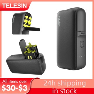 Telesin พาวเวอร์แบงค์ 10000mAH พร้อมที่ชาร์จแบตเตอรี่ 20W PD ชาร์จเร็ว แบบพกพา สําหรับสมาร์ทโฟน Gopro Hero 9 10 11