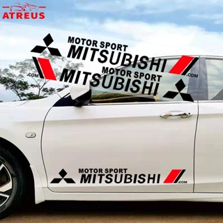 Mitsubishi สติกเกอร์กันรอยขีดข่วน ติดด้านข้างประตูรถยนต์ ป้องกันรอยขีดข่วน สำหรับติดประตูรถยนต์ สําหรับ Mitsubishi Xpander Cross Triton Grandis Attrage Mirage Outlander Pajero Sport ASX