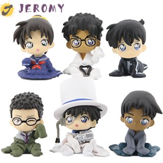 Jeromy ฟิกเกอร์ รูปปั้นนักสืบโคนัน Edogawa Furuya Rei สําหรับเด็ก 6 ชิ้น ต่อชุด