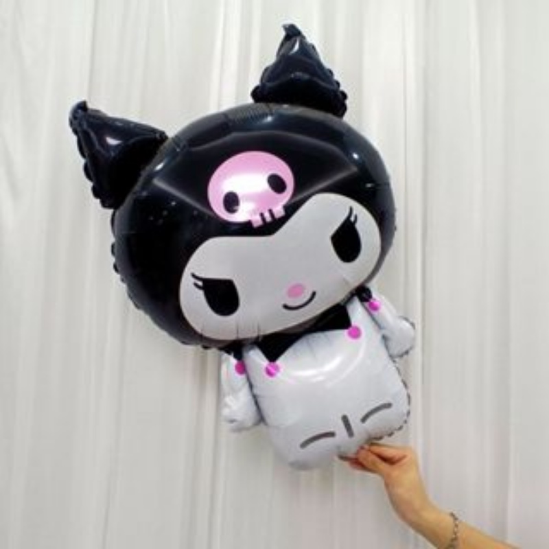 SANRIO ลูกโป่งฟอยล์ฮีเลียม อลูมิเนียม ลาย Kuromi My Melody Cinnamon 3D สร้างสรรค์ สําหรับตกแต่งปาร์ตี้วันเกิดเด็ก
