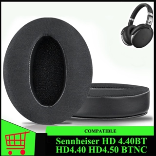 แผ่นโฟมรองหูฟัง เมมโมรี่เจล หนัง แบบเปลี่ยน สีขาว ดํา สําหรับ Sennheiser HD 4.40 HD HD 4.40BT 4.50BTNC