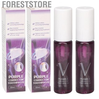 Foreststore Whitening Toothpaste Freshen Breath Color Corrector Toothpaste Portable