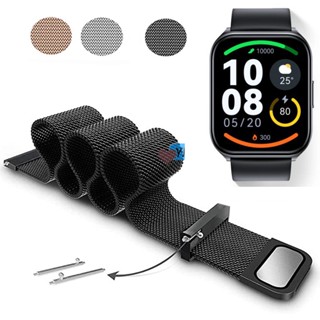 Haylou สายนาฬิกาข้อมือสเตนเลส แบบเปลี่ยน สําหรับ Watch 2 Pro SMARTWATCH Strap GST LS09B Lite RS4 Plus LS02