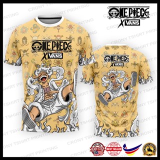 เสื้อยืด ลาย Vans X OnePiece ของแท้ Limited Edition Baju Vans X OnePiece