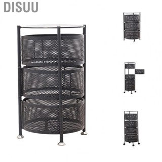 Disuu Rotating Storage Shelves Rack Large  Multi Layers Removable Round Storage Shelves for Kitchen