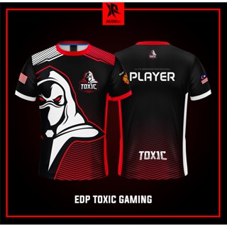 [พร้อมส่ง] เสื้อยืด ลาย baju raya EDP TOXIC GAMING Jerseys kurta lelaki ขนาด 100 ซม.-160 ซม. สําหรับเด็ก และผู้ใหญ่ XS-3XL