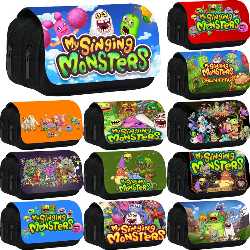 กระเป๋าดินสอ ขนาดใหญ่ จุของได้เยอะ ลาย My Singing Monsters เหมาะกับของขวัญวันเกิด สําหรับเด็กนักเรียนผู้ชาย และผู้หญิง