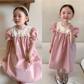 PRETTY BABY🧸พร้อมส่ง🧸ชุดเดรสเด็กผู้หญิง ชุดเดรสแขนตุ๊กตา สำหรับเด็กผู้หญิง(766)