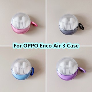 【พร้อมส่ง】เคสหูฟังนิ่ม แบบใส ไล่โทนสี สําหรับ OPPO Enco Air 3 OPPO Enco Air 3