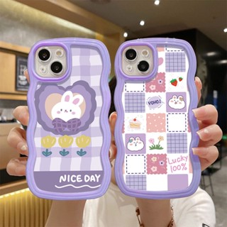 เคสโทรศัพท์มือถือแบบนิ่ม TPU ใส ลายกระต่ายน่ารัก สําหรับ VIVO Y22 Y22S Y50 Y30 Y30i Y35 Y75 T1 Y55 Y93 Y91C Y1S Y95 Y91 S10E V23E V21 V20 V25E