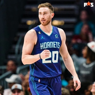 เสื้อกีฬาบาสเก็ตบอล แขนกุด ลายทีม Gordon Hayward 22-23 Season Charlotte Hornet Jersey No.20 สําหรับผู้ชาย