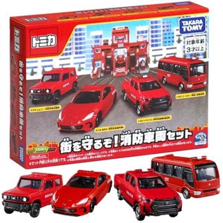 Takara TOMY ชุดสะสมรถดับเพลิง 217312 โมเดลรถยนต์ โลหะผสม ของเล่นสําหรับเด็กผู้ชาย